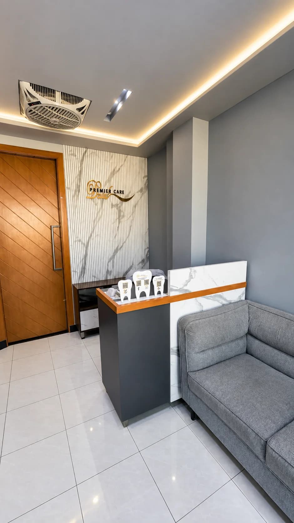 Premier Dental Care reception area, Rahim Yar Khan
