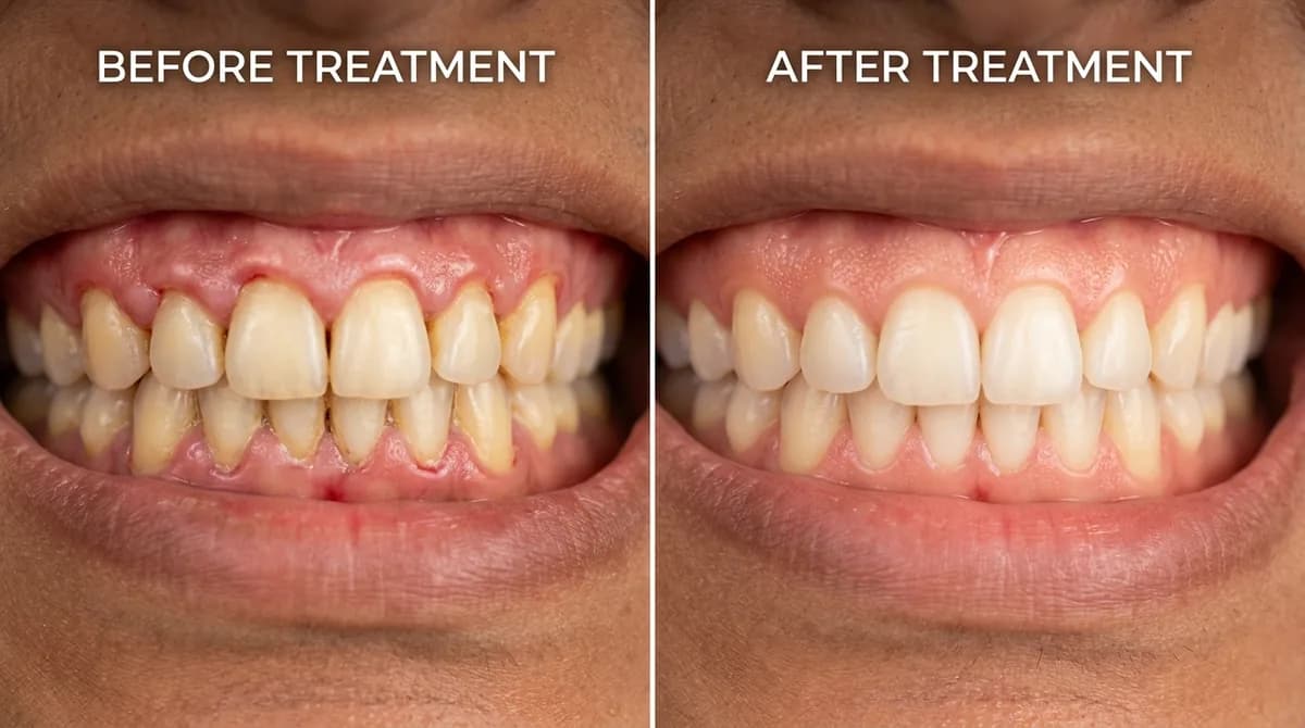 Periodontal gum therapy and deep cleaning for healthy pink gums in Rahim Yar Khan